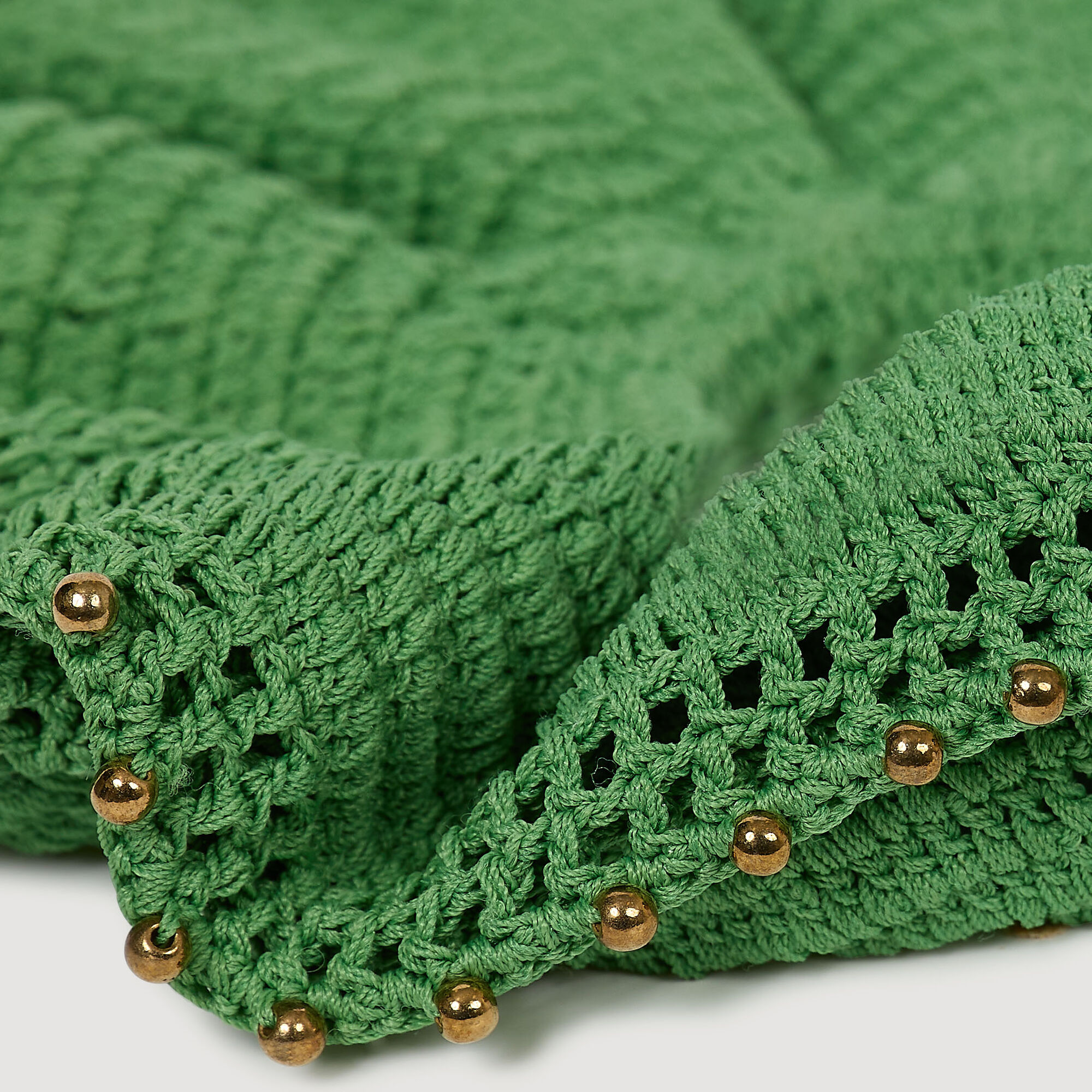 Elastico all'uncinetto con perline
