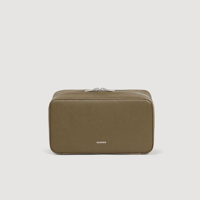 Beauty case in pelle ricostituita 