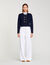 Cardigan colletto volant rimovibile