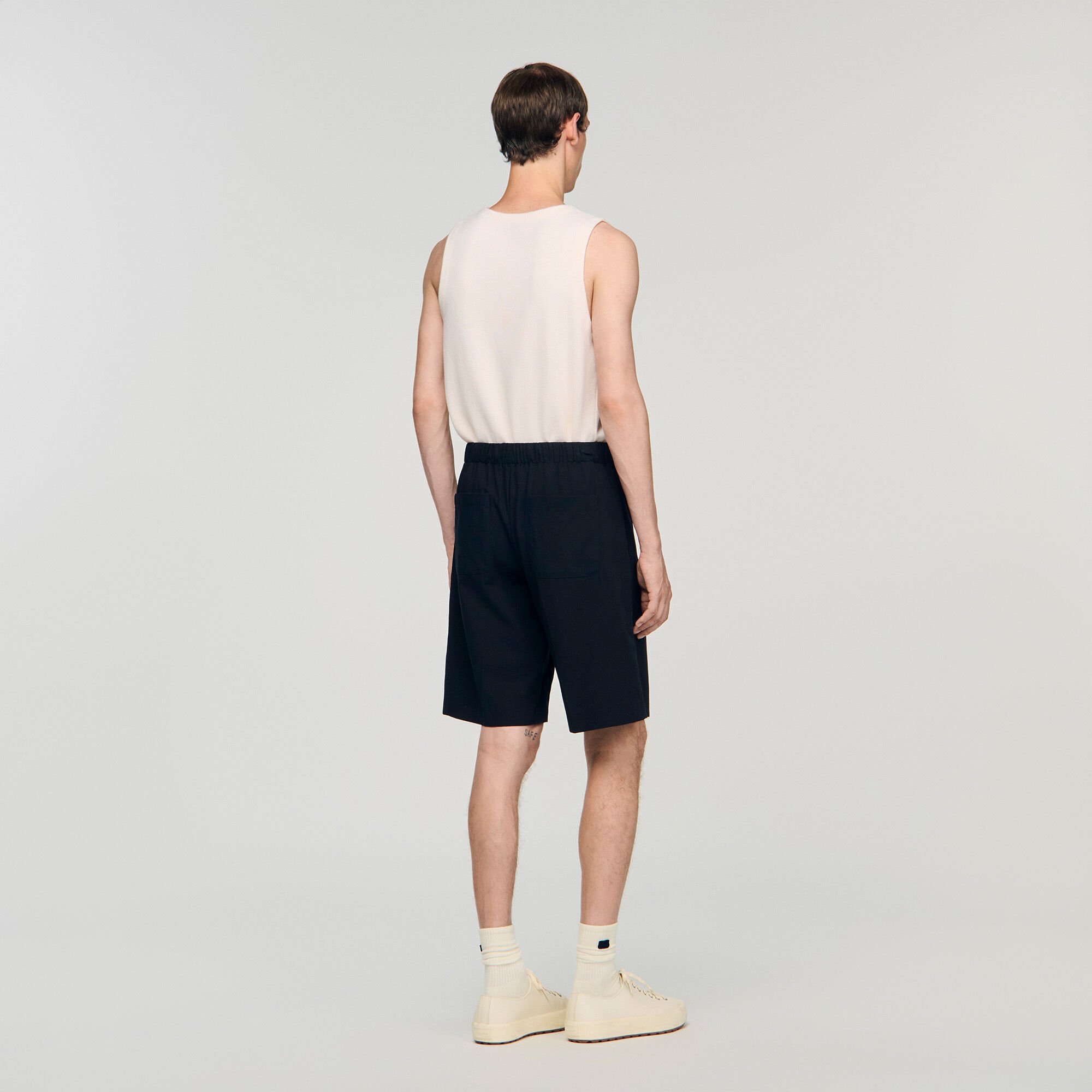 Shorts in cotone con vita elasticizzata
