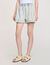 Shorts di jeans strass e perline