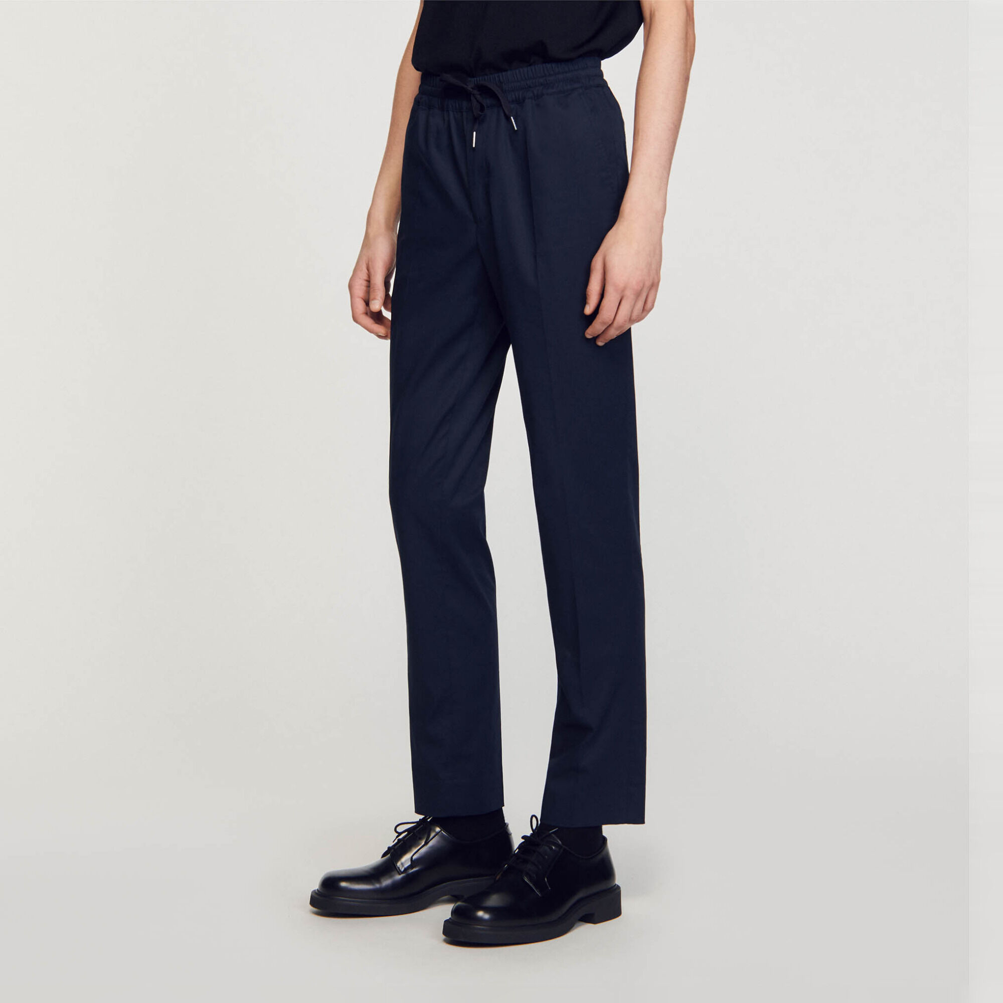 Pantaloni dritti elasticizzati
