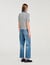 Cardigan con colletto in denim