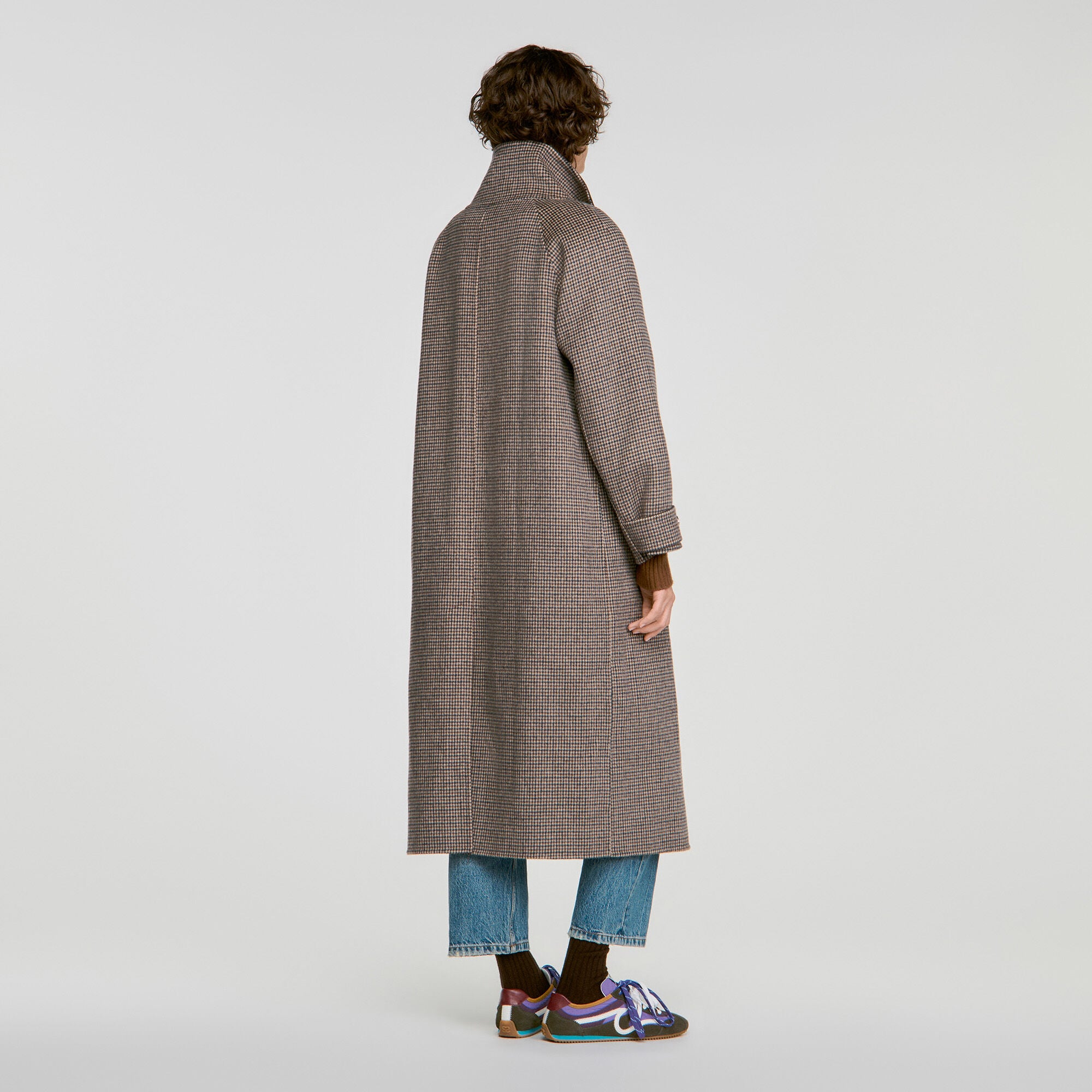 Cappotto oversize a quadri - Donna | Sandro