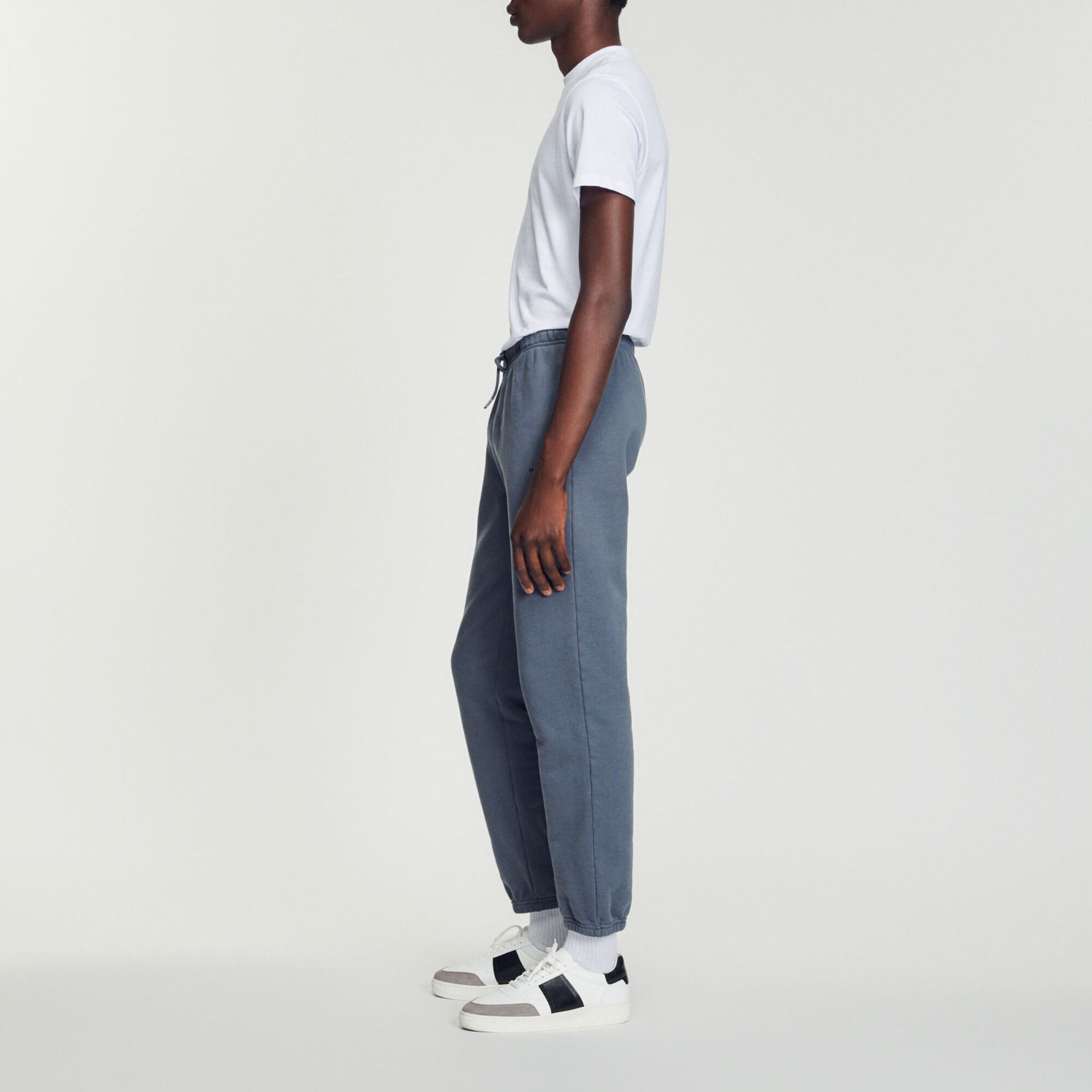 Pantaloni da jogging felpati ricamati