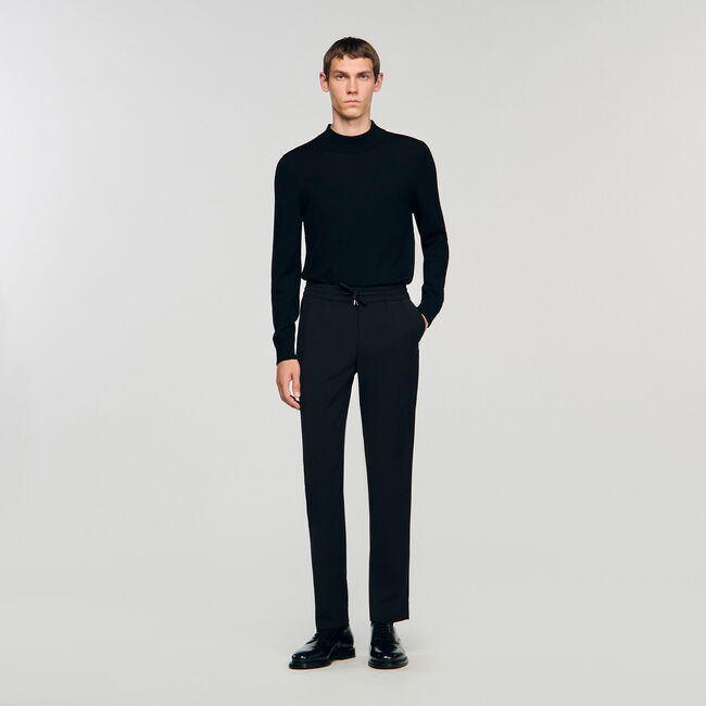 Pantaloni dritti elasticizzati