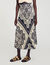 Gonna lunga fluida con stampa a bandana