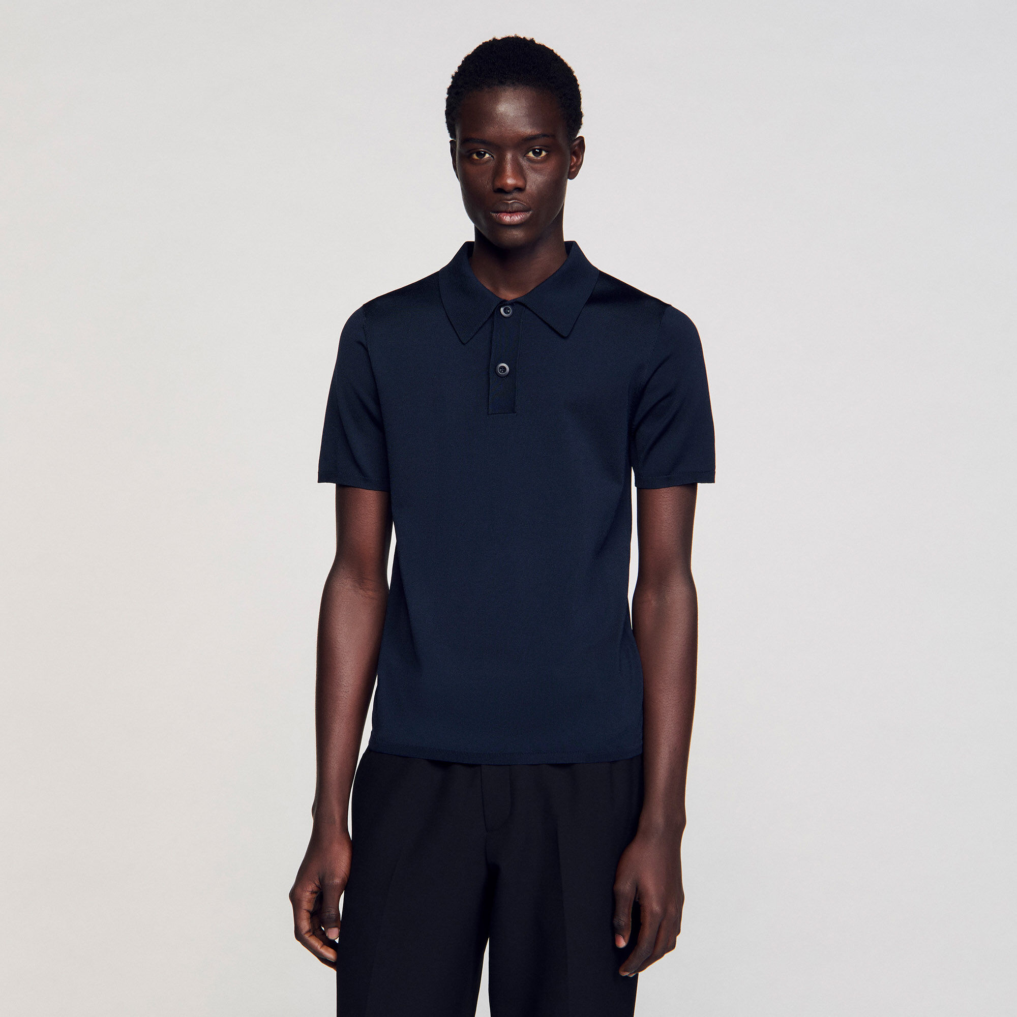 Polo in maglia a maniche corte