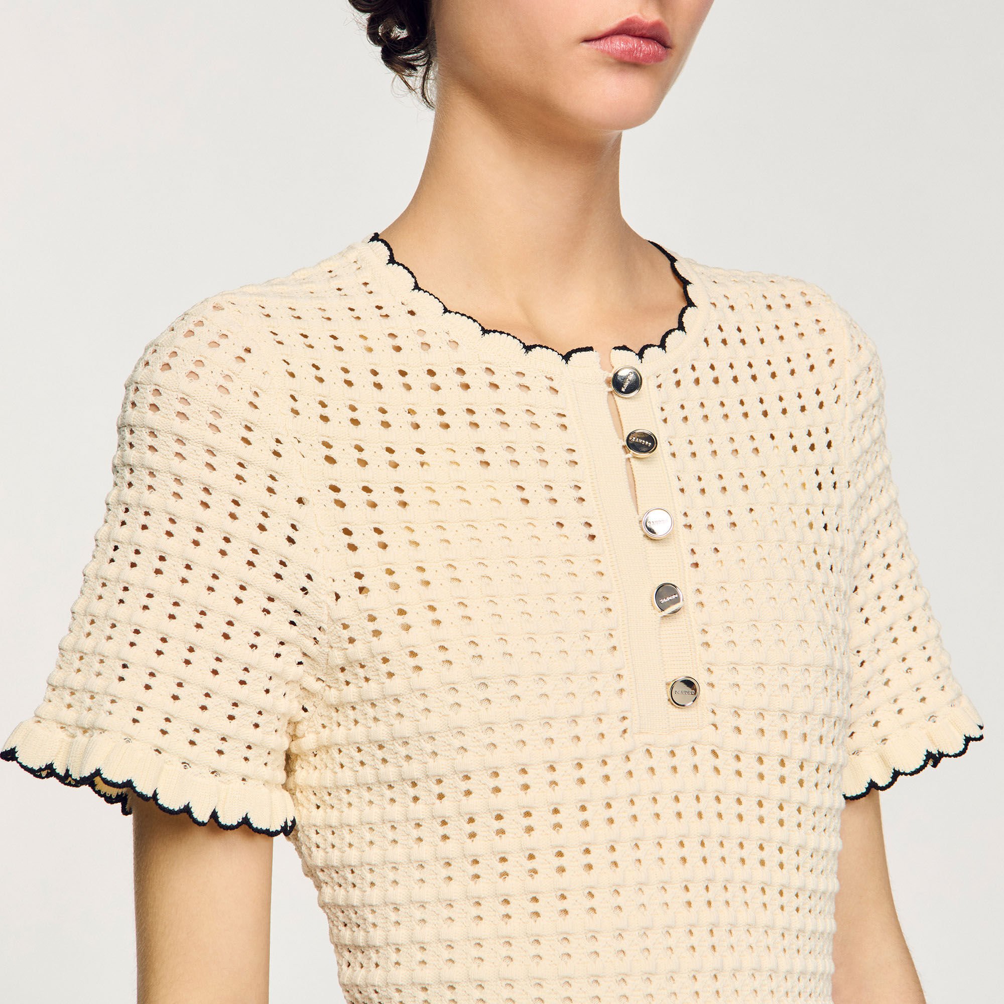 Abito corto in maglia