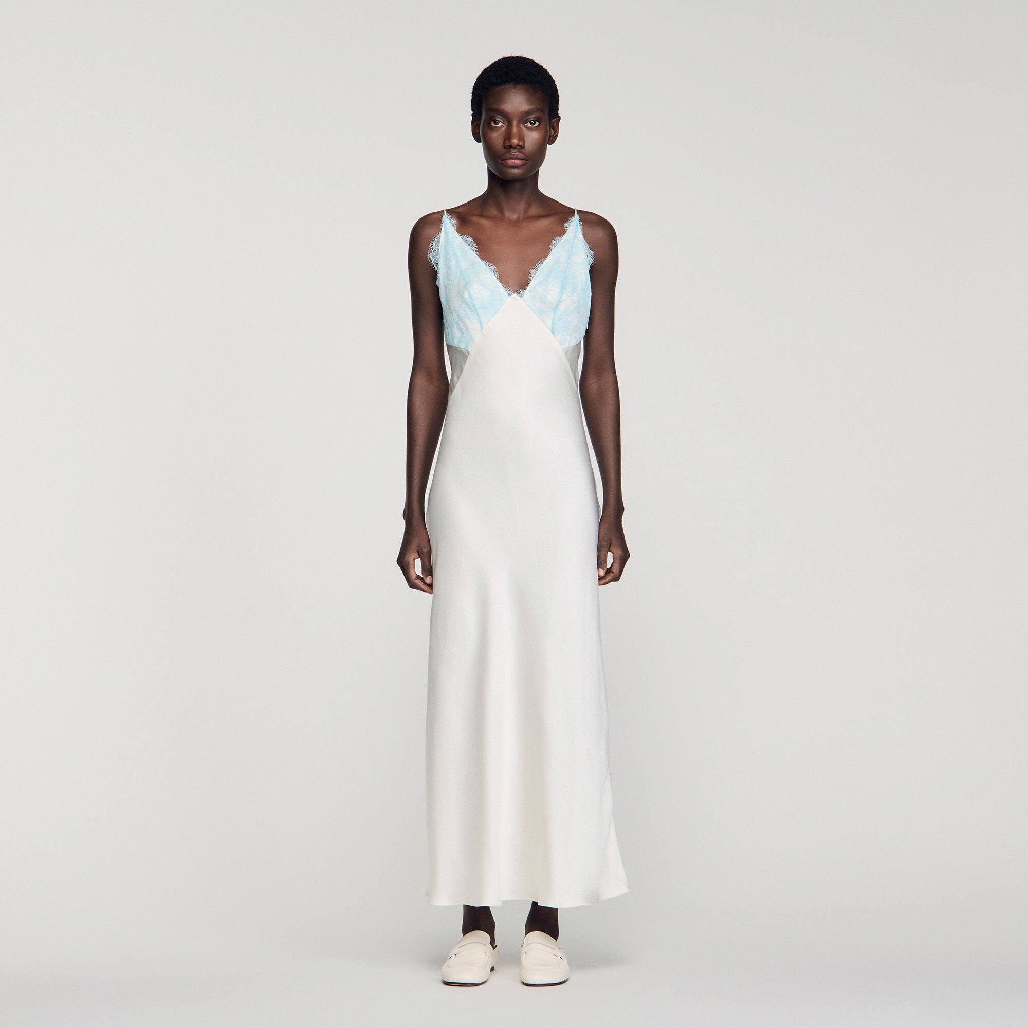 Abito lungo stile lingerie