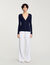 Cardigan in maglia a coste