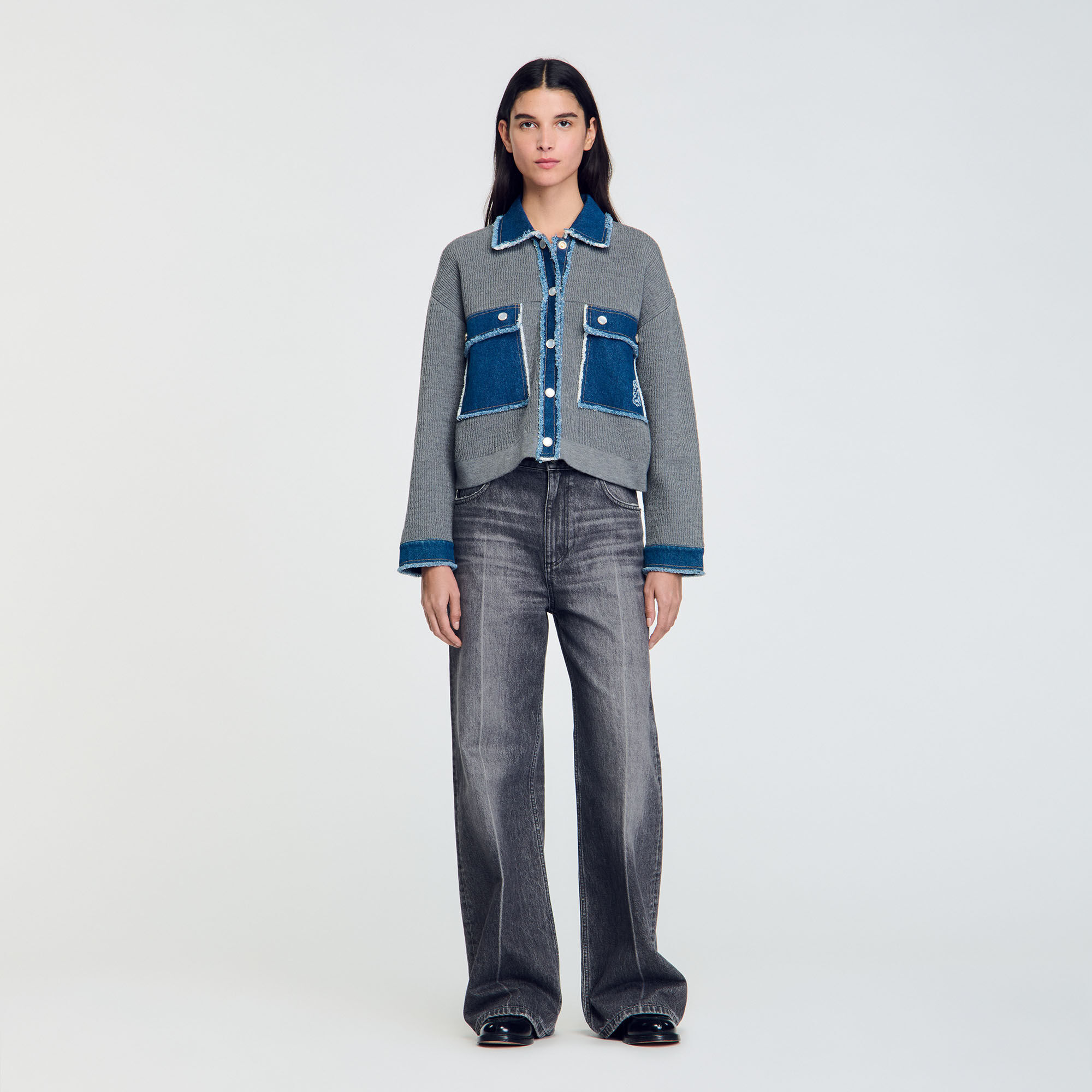 Cardicoat in maglia e jeans