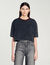 T-shirt corta decorata con perline