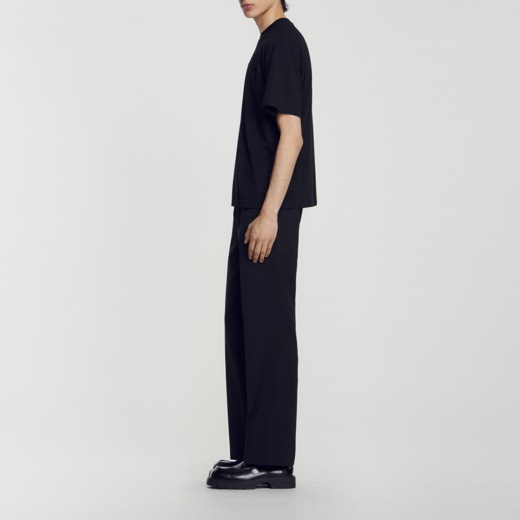 T-shirt con logo in gomma - Uomo | Sandro