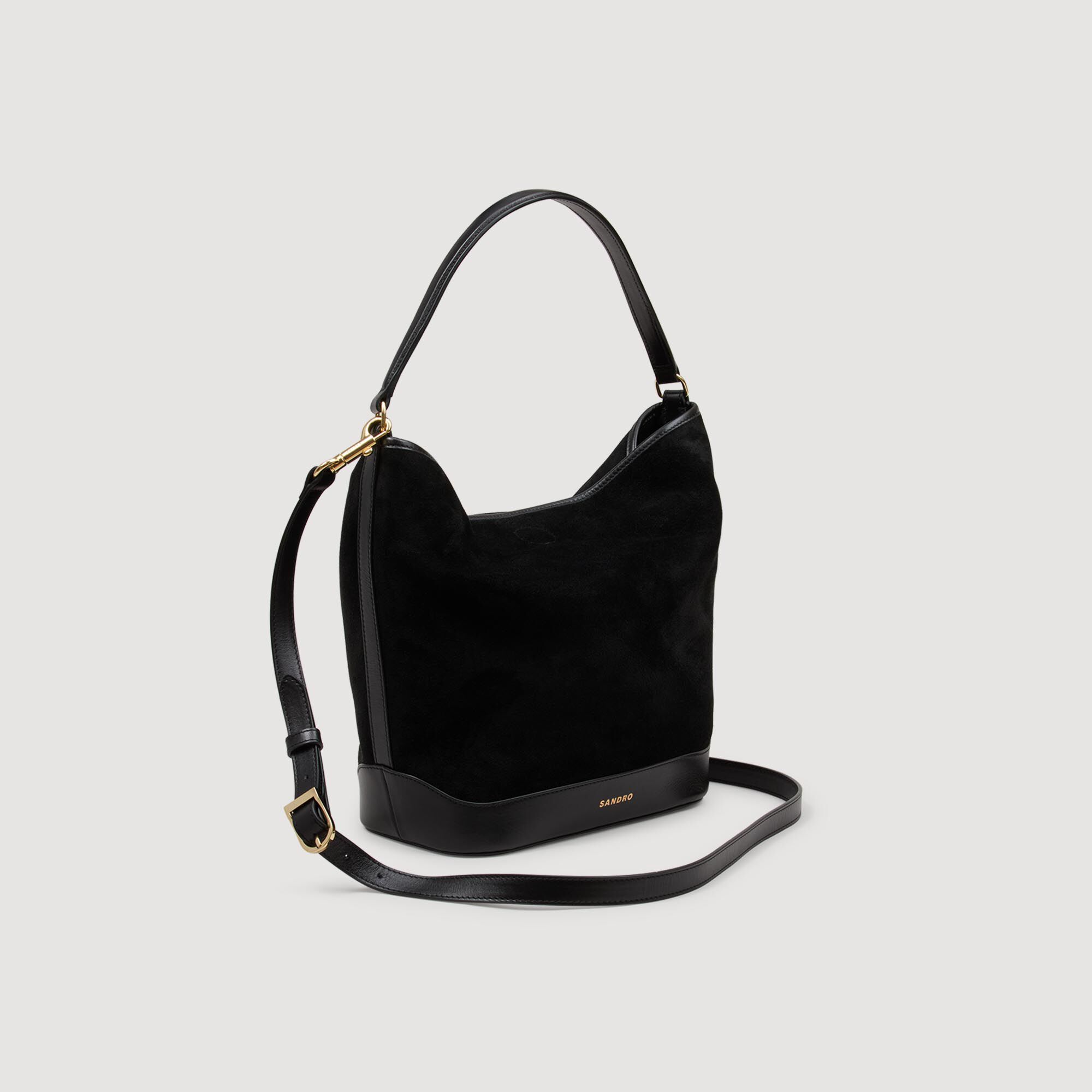 Shopping bag in morbido scamosciato
