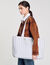 Tote bag in tela a righe