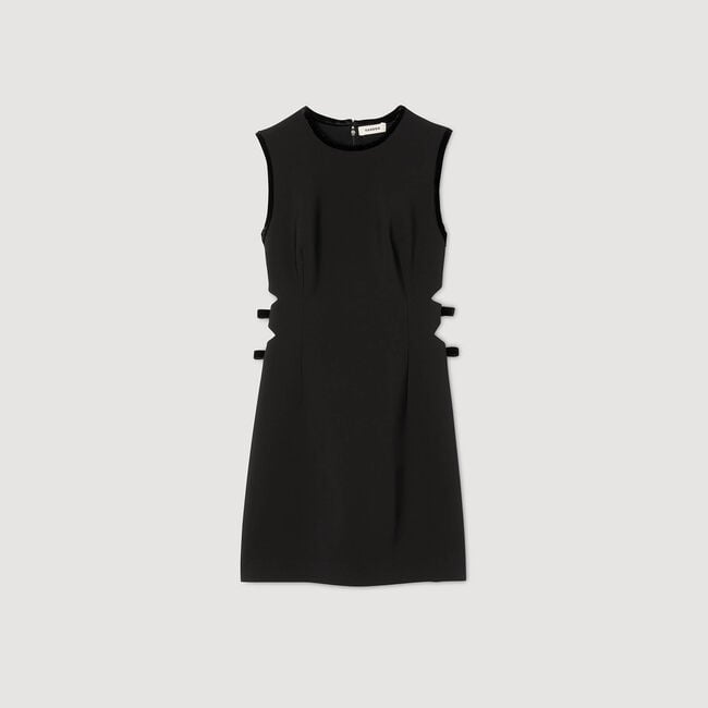 Abito corto con cut-out