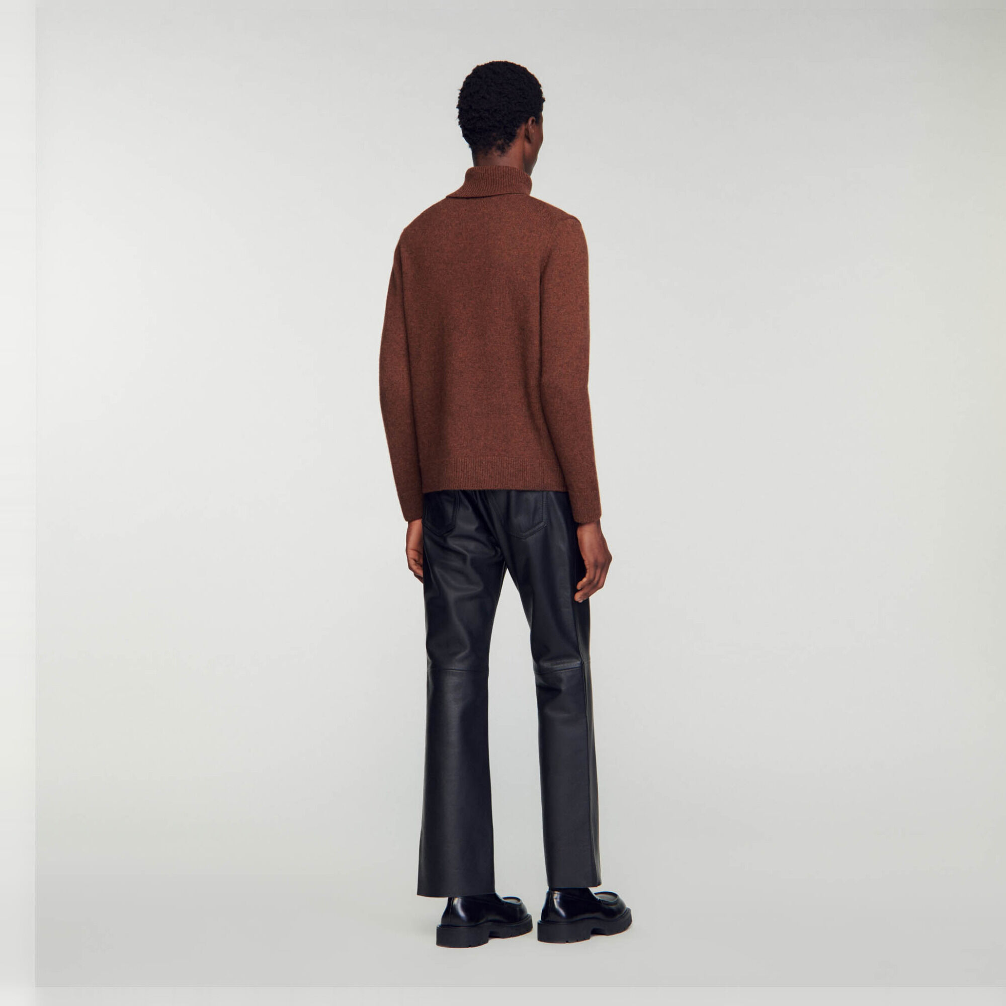 Maglione dolcevita in lana e cashmere