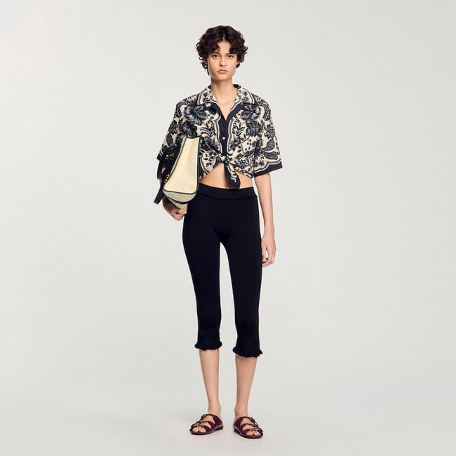 Camicia con stampa a fiori