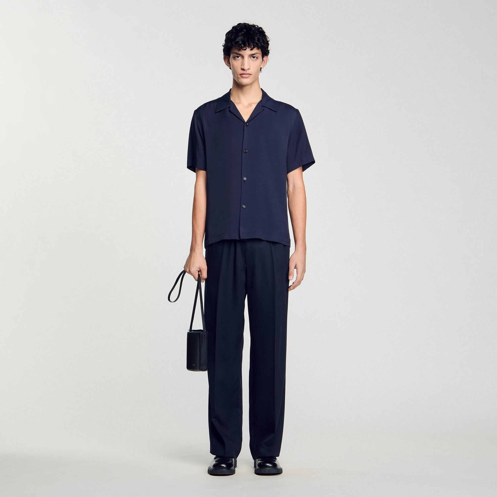 Camicia con colletto aperto