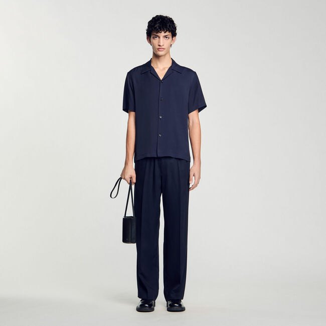 Camicia con colletto aperto