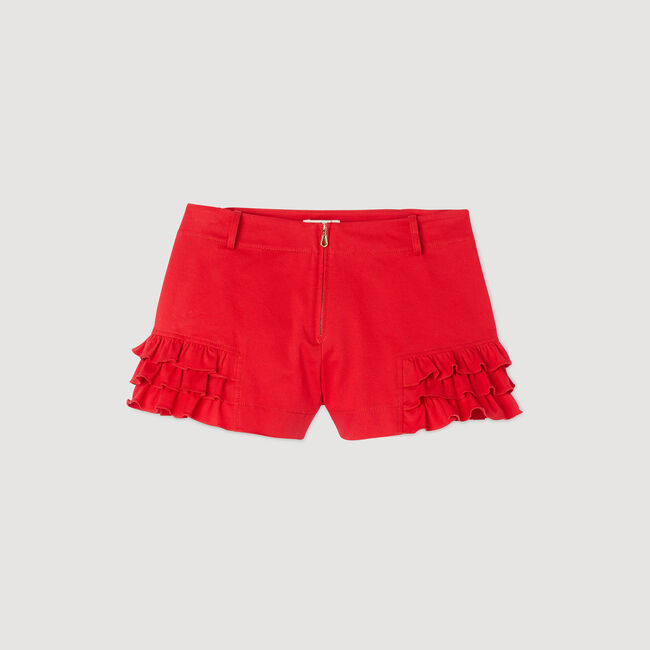 Shorts con volant