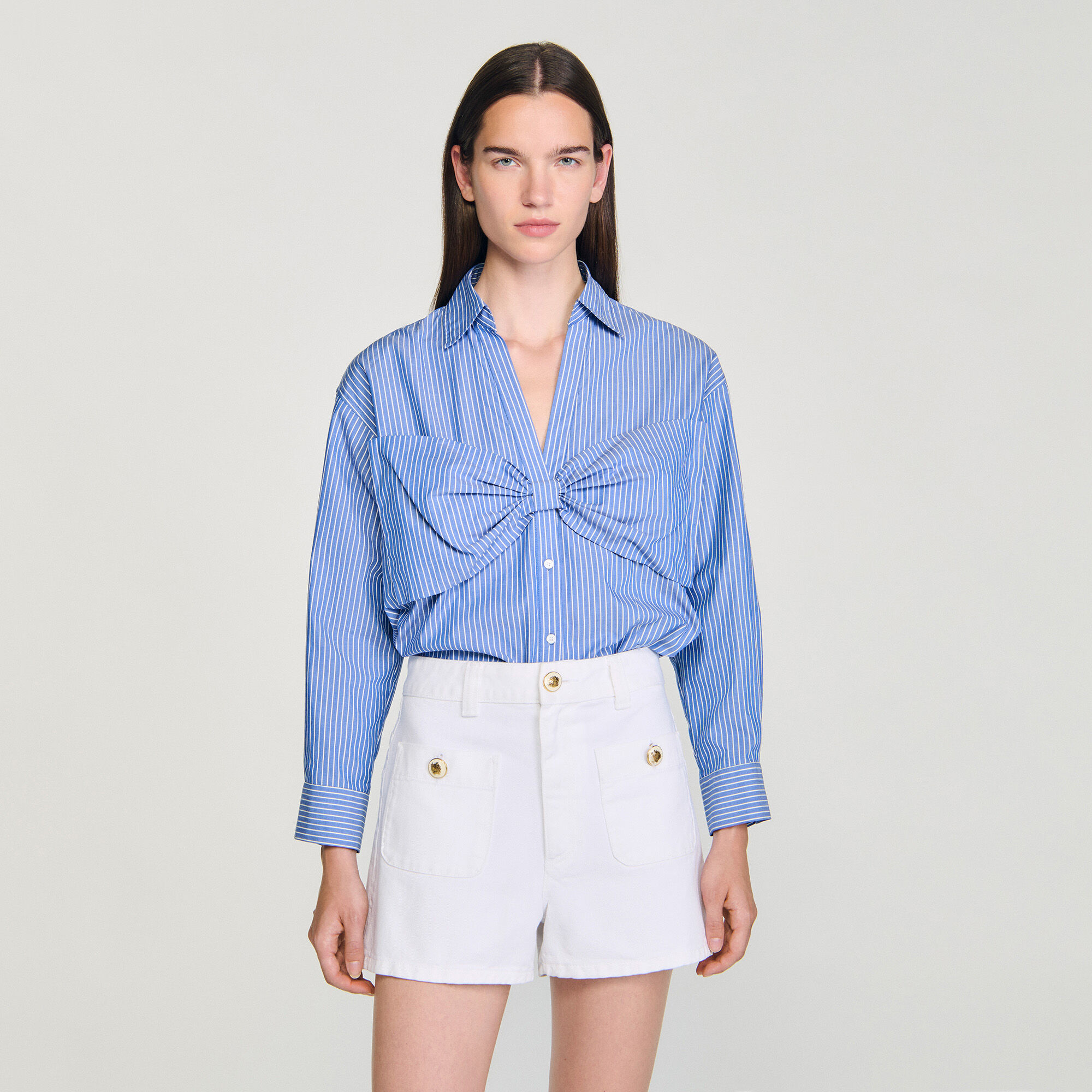 Camicia oversize con nodo