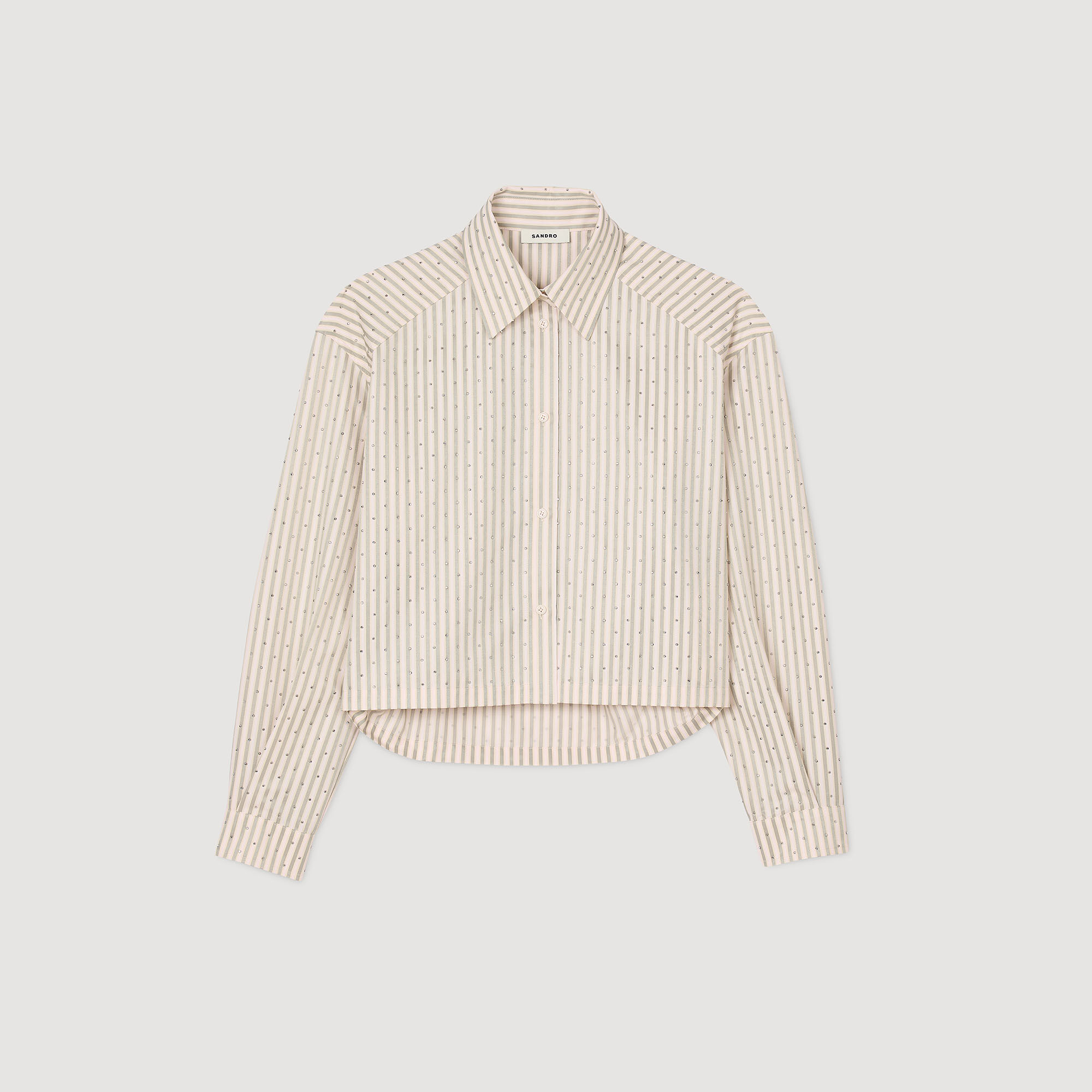 Camicia glitterata a righe