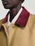 Trench lungo con colletto in pelle