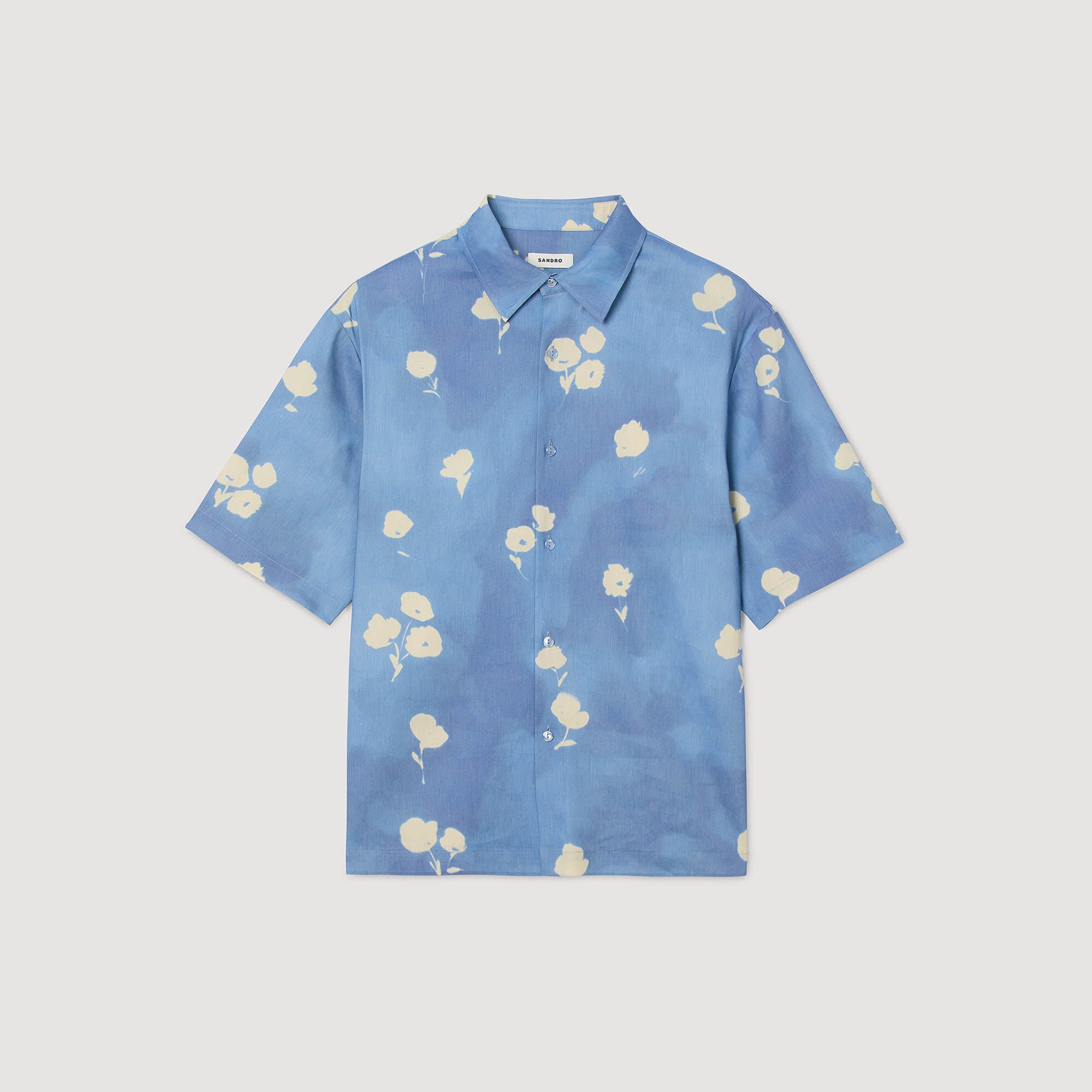 Camicia con stampa a fiori