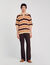 Polo a righe in maglia
