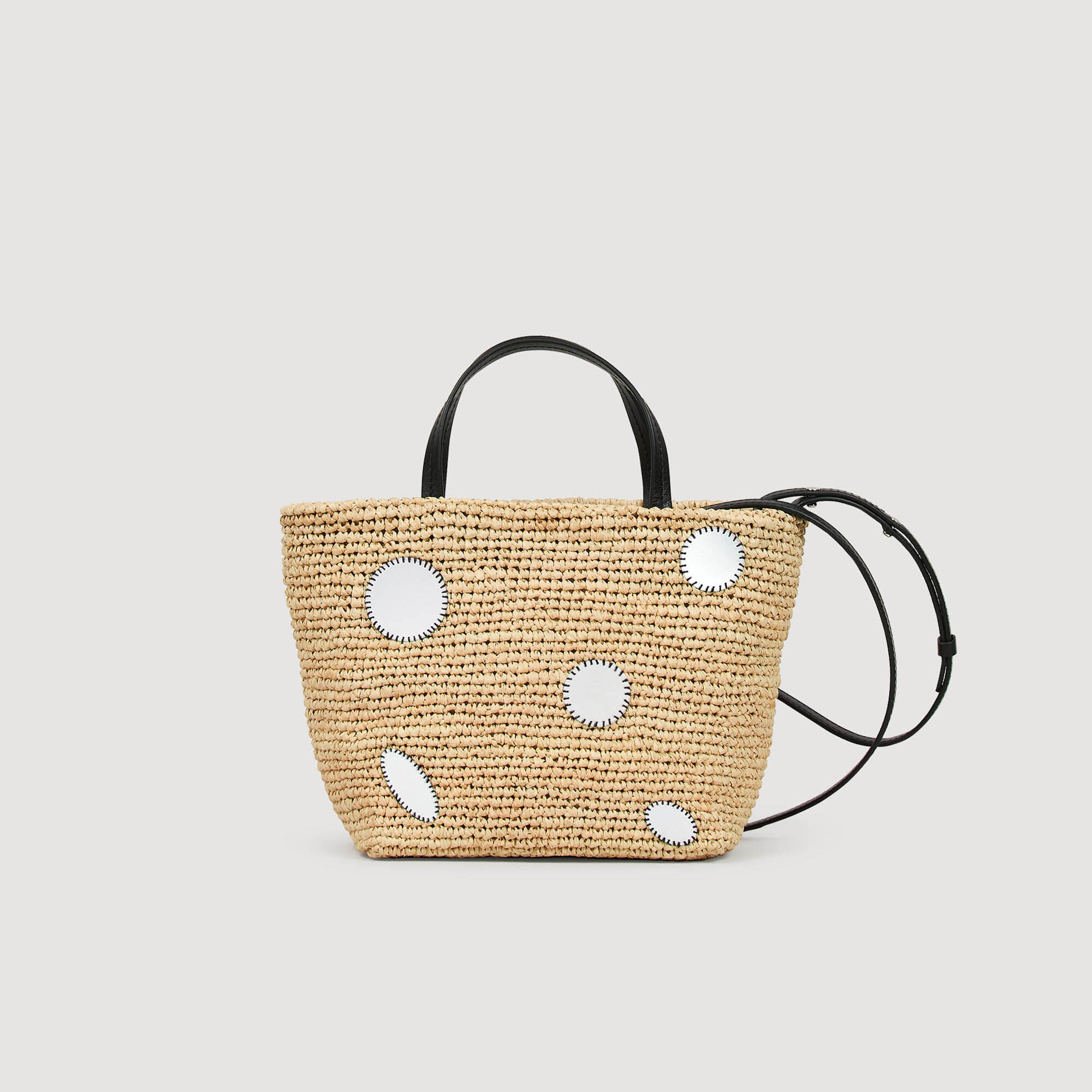 Basket bag in rafia