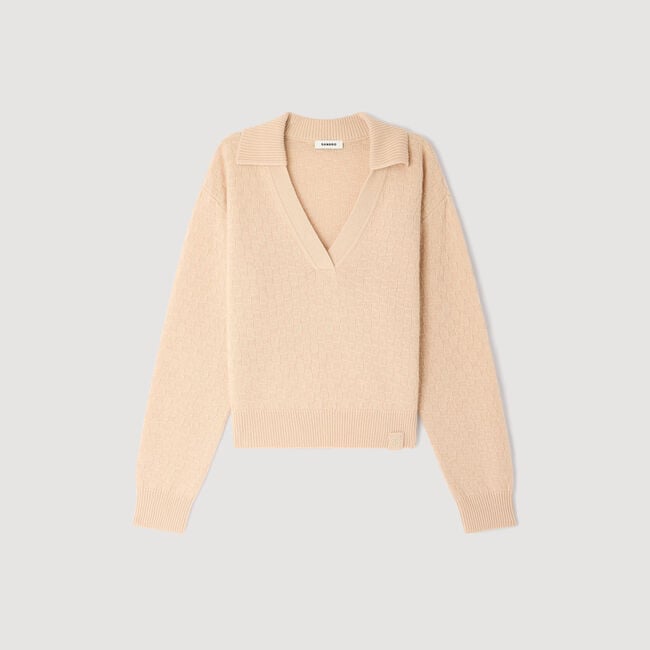 Maglione con colletto a polo