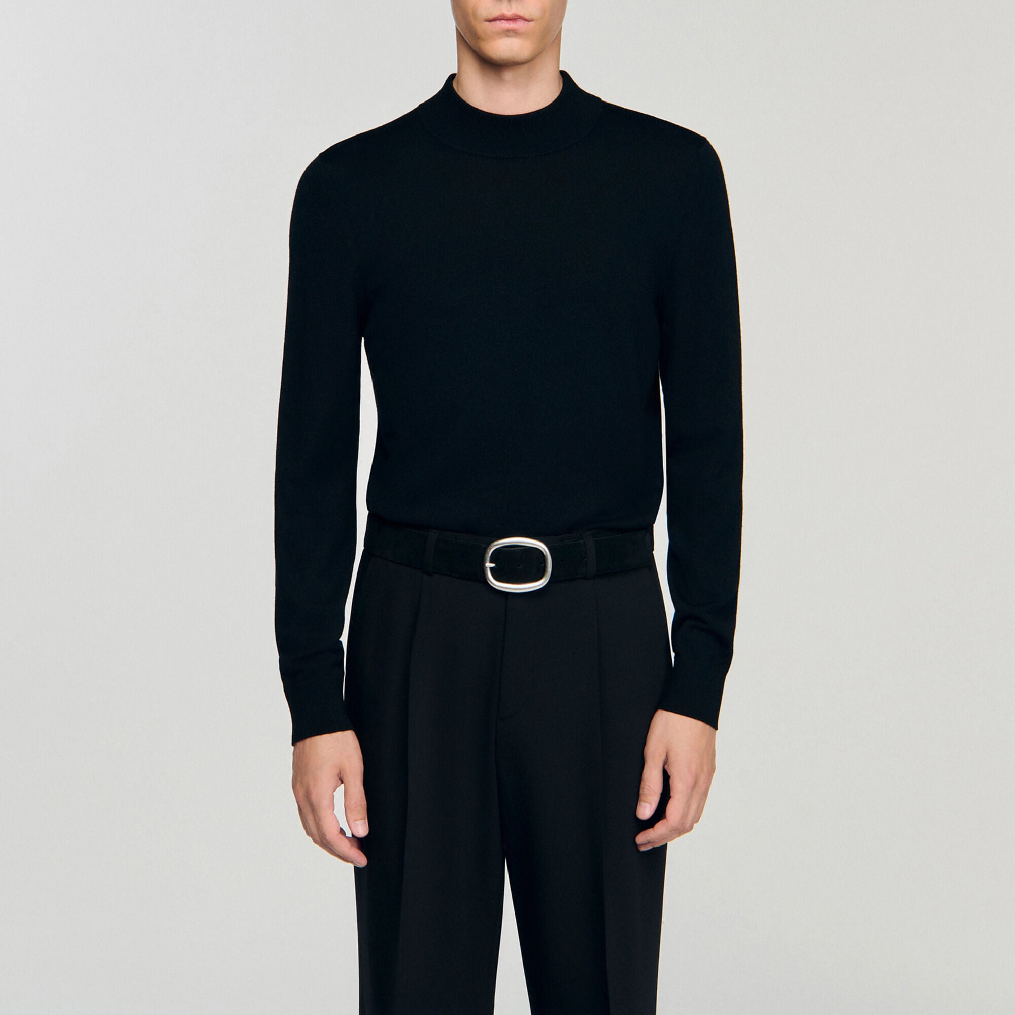 Cintura larga in pelle - Uomo | Sandro