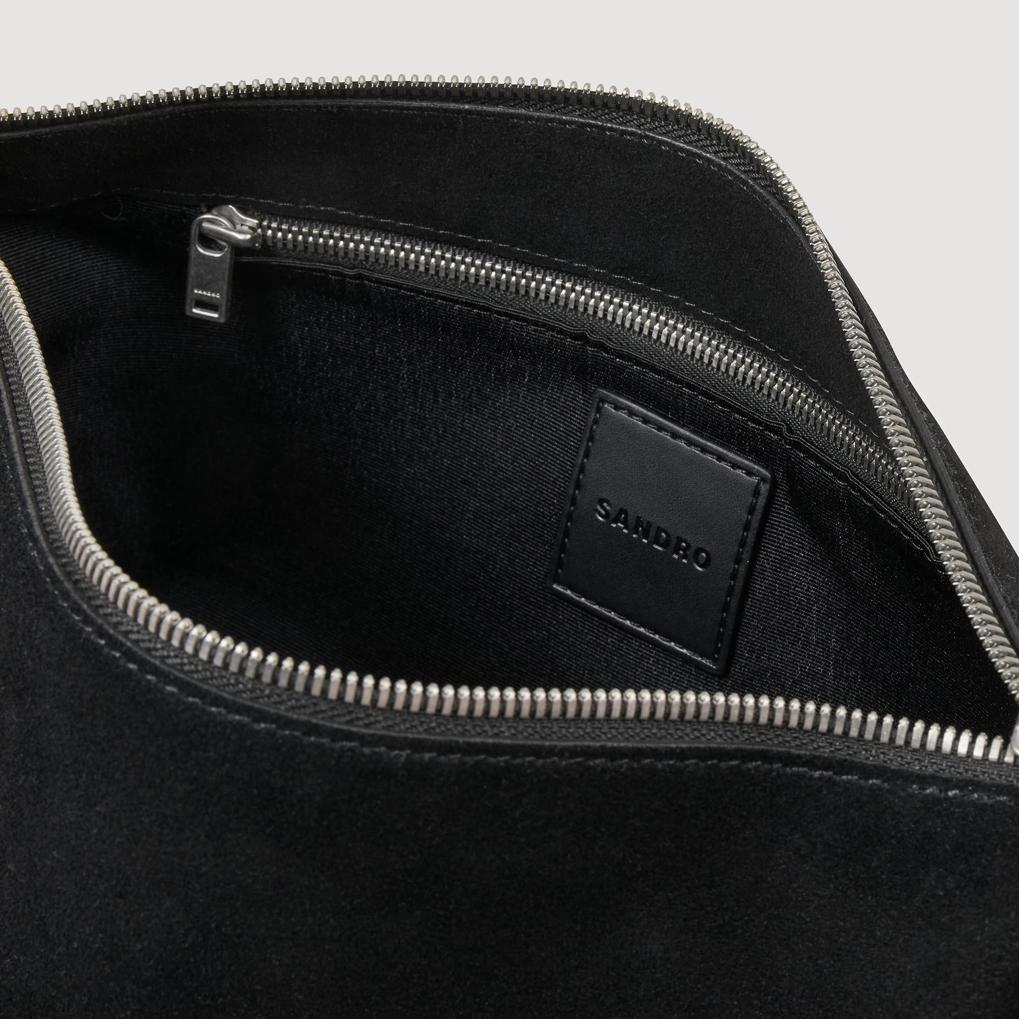 Hobo bag in crosta di pelle