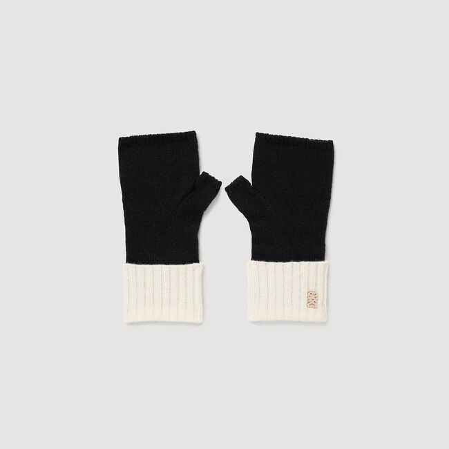 Mezzoguanto in lana e cashmere