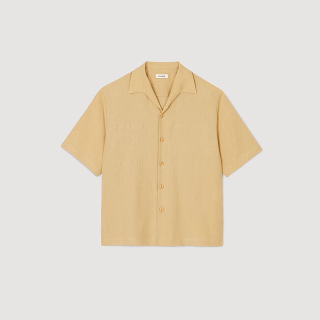 Camicia in cotone e lino