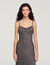 Abito lungo a fiori stile lingerie