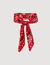 Foulard in seta con stampa bandana