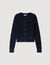 Cardigan corto in maglia lavorata