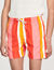 Costume da bagno con stampa a righe