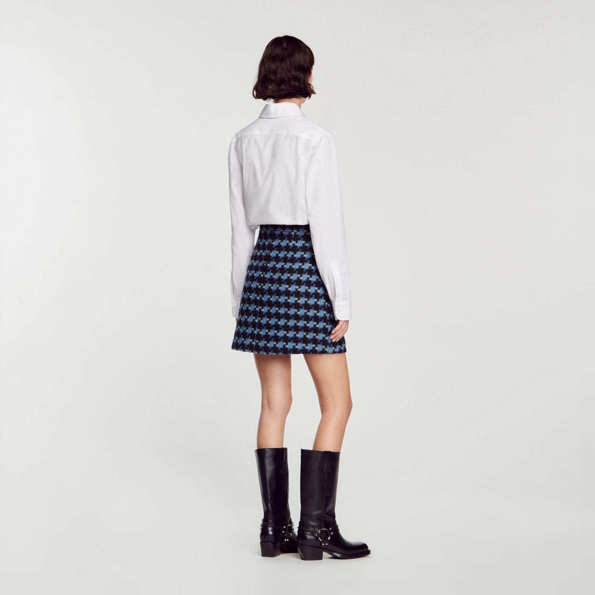 Gonna corta in tweed