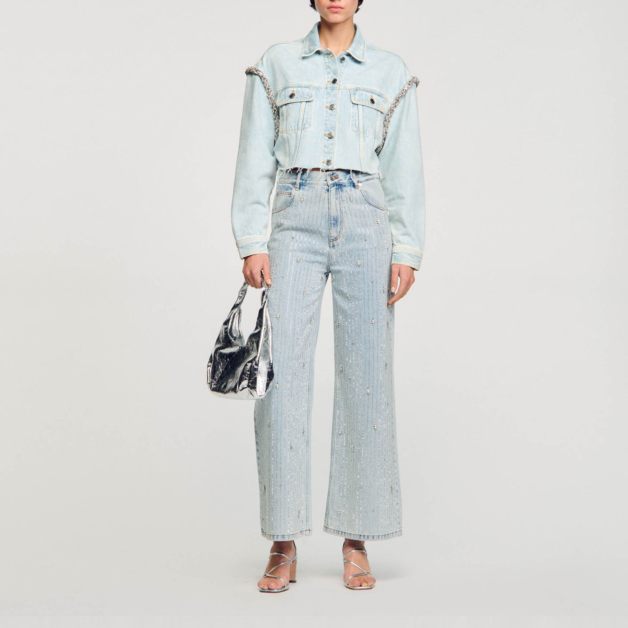 Giubbotto corto in denim