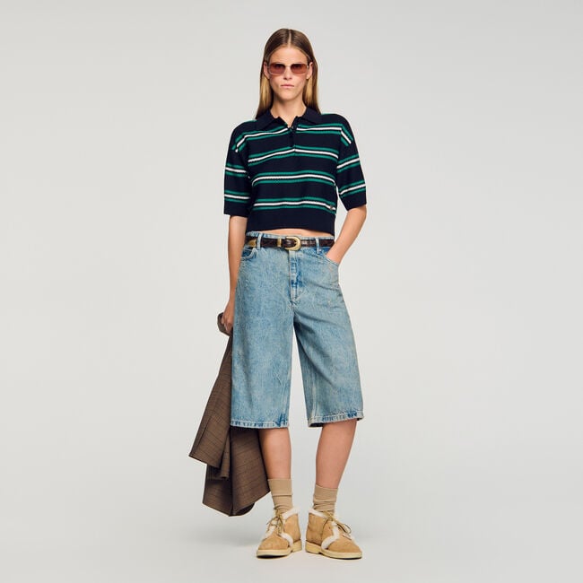 Maglione con colletto a polo