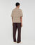 Camicia cardigan con jacquard a corda