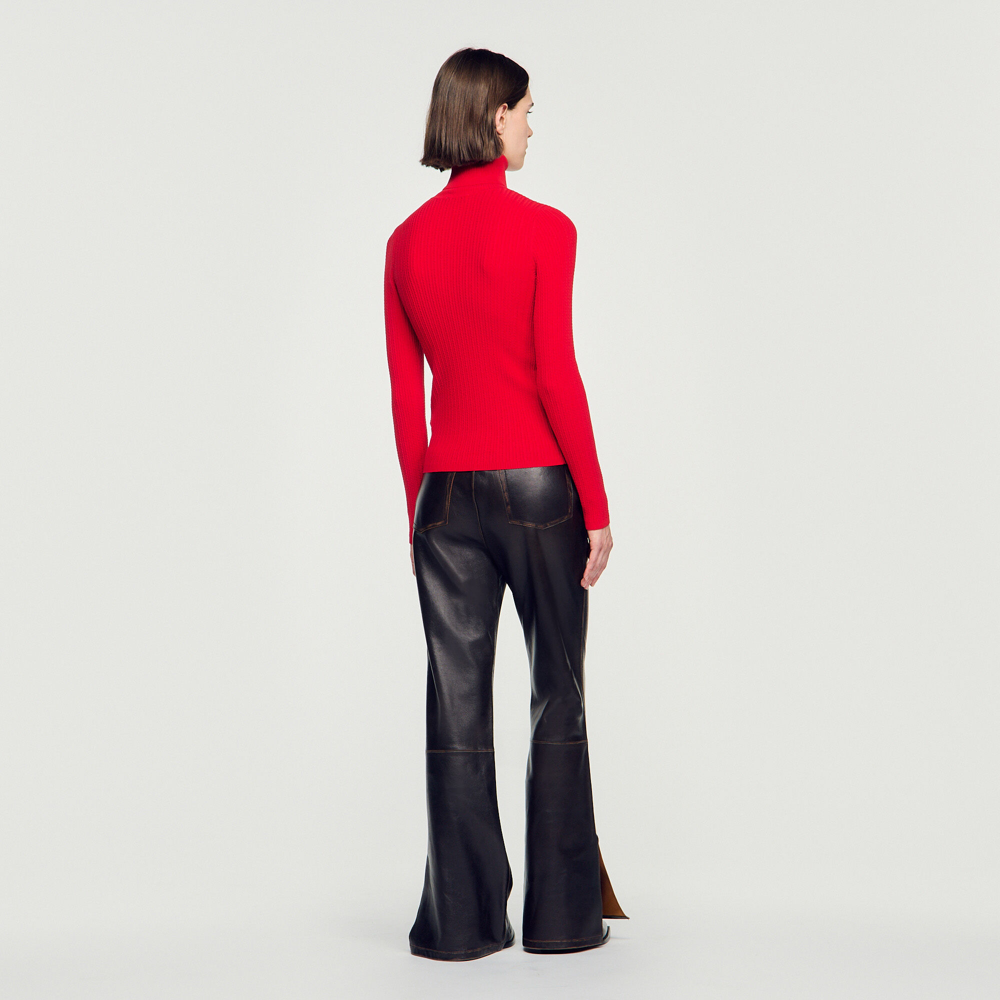 Dolcevita in maglia ritorta - Donna | Sandro