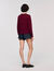 Maglione con collo arricciato
