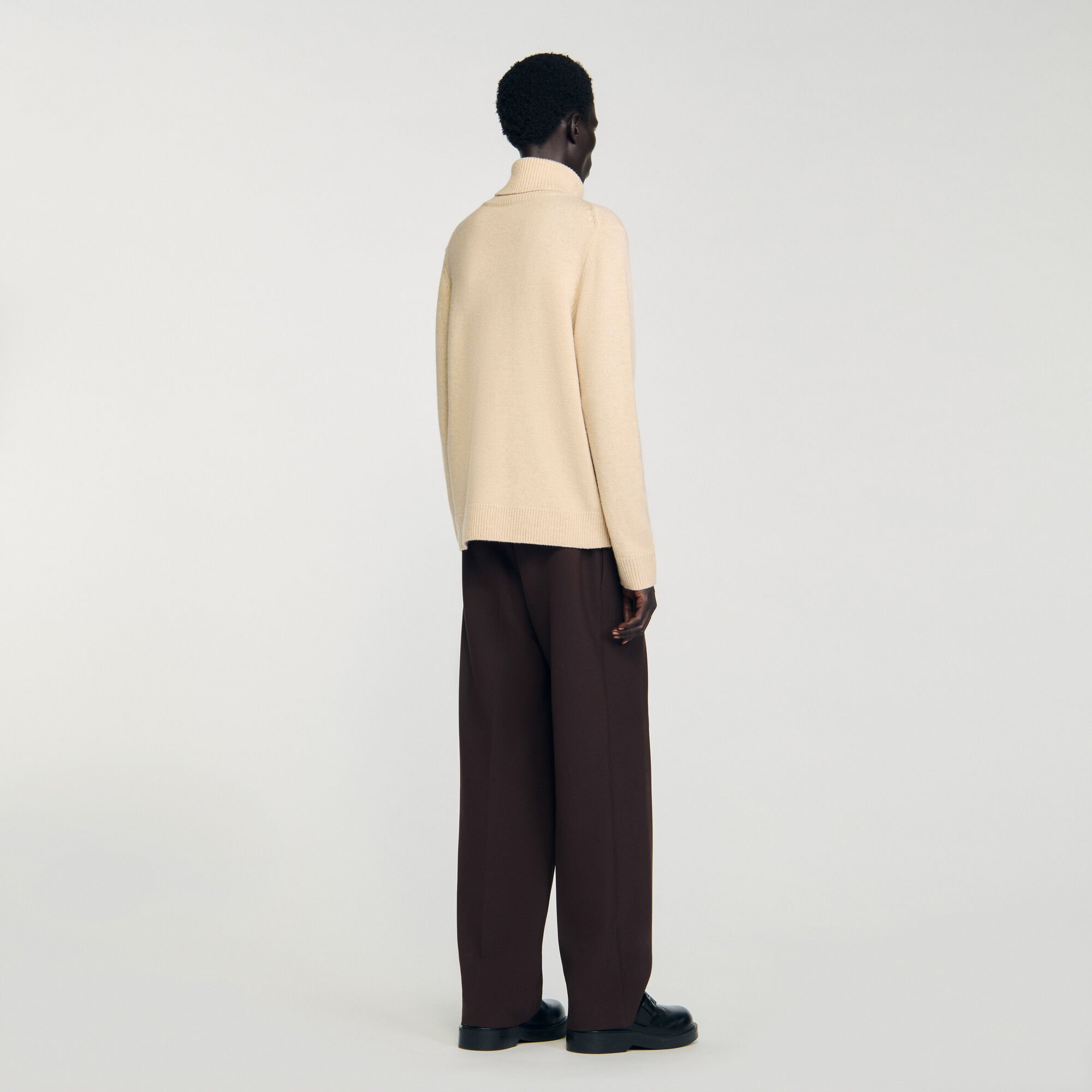Maglione dolcevita in lana e cashmere