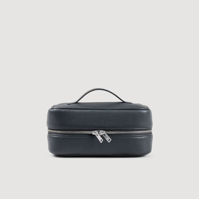 Beauty case in tela martellata