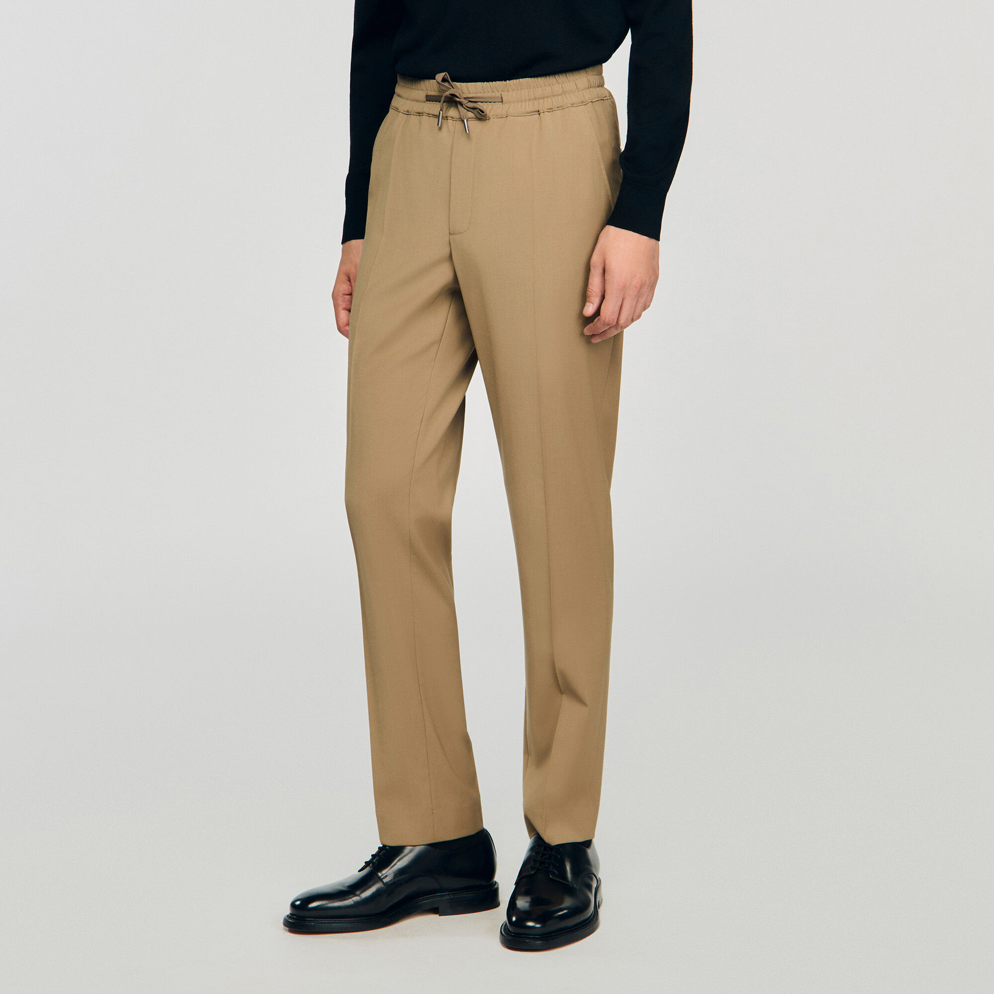 Pantaloni dritti elasticizzati